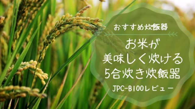 炊飯器レビューのアイキャッチ